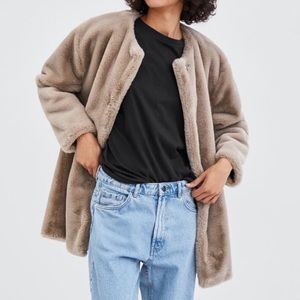 Zara Faux Fur Coat
